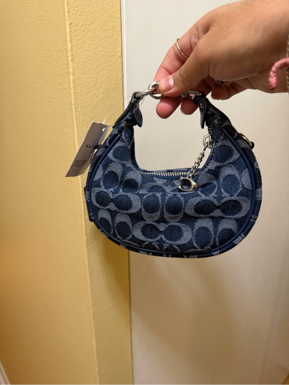 Coach denim mini purse